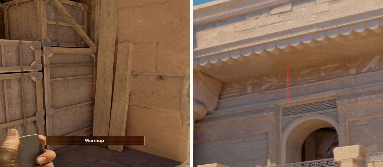 Camera Molo smoke lineup views on Anubis