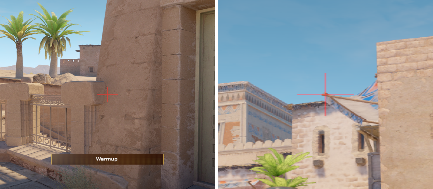 Connector smoke lineup views on Anubis